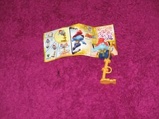 Überraschungs-Eier Figur Feuerwehr Schlumpf mit Beipackzettel  unbespielt