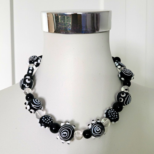 Lampwork glasperlenkette - lampwork,