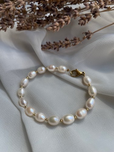Perlenarmband damen weiß - damen,