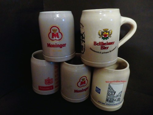 Bierkrüge stein 2x - 5,