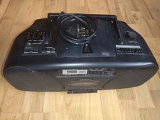 ✅Crown CD-T9362 Ghettoblaster Radio Recorder Cassette Kassettenrecorder defekt