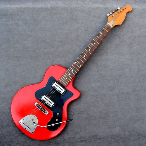 Vintage gitarre rot 60er - e-gitarre,, rot,