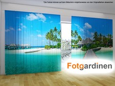 Fotogardinen "Strand" Vorhang