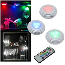 3+1 RGB-W touch Led Unterbau-Leuchten mit Fernbedienung & Batterie Möbel-Lampe