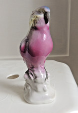 Alte Porzellanfigur-Papagei-gestempelt-