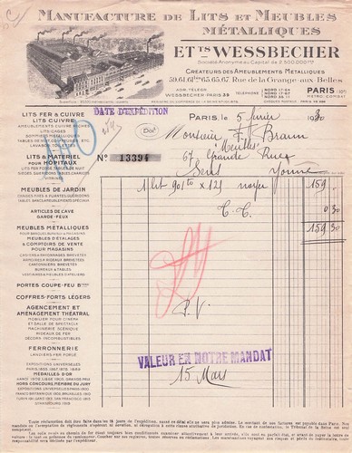 Paris hersteller wessbecher - 75,