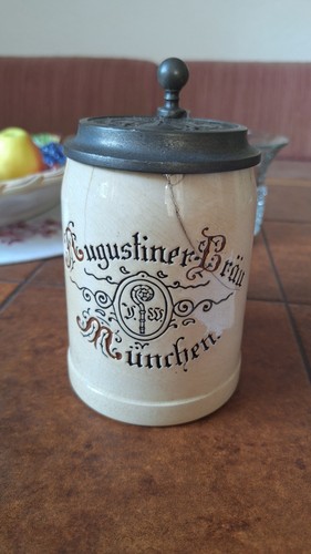 Antiker bierkrug mit - antiker,