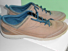 ECCO Leder Schuhe 39 (38) 6 Loafer Halbschuhe Sneaker Mokassins braun/blau neu