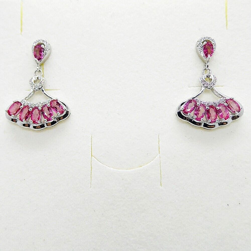 Pink mystik topas ohrringe - pink,