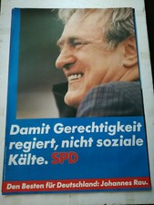 Plakat SPD Johannes Rau