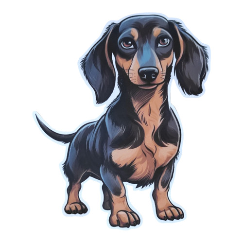 Aufkleber dackel hunde sticker - dackel,