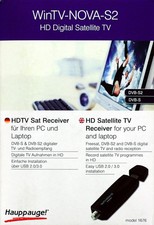 Hauppauge WinTV-NOVA-S2, HDTV Sat Receiver, USB-Stick für PC und Laptop