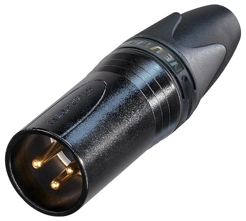 Stecker xlr schwarz gold - stecker,,