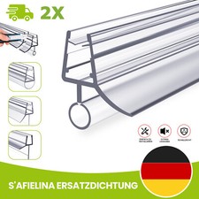 2x Ersatzdichtung Duschkabine Dichtlippe Duschdichtung Dichtung für 4-8mm Glas