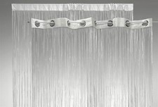 Fadenvorhang weiß mit Lurex