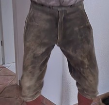 Alte ca. 70er Jahre HEALSON Kniebundlederhose Hirschlederhose TOP Rarität Gr. 46