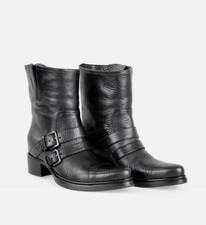 PRADA - Miu Miu Leder Stiefelten - schwarz -36 - Original 590 EURO