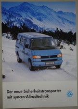 Prospekt /Broschüre VW Bus T4