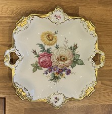 Porzellan Prunkteller, Alka Kunst Alboth & Kaiser Bavaria 1440   /31cm Durchm.