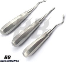 3er Set Wurzelheber Elevator, Root Picker Root elevator Dental Chirurgie Aufzüge