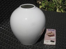 KPM Berlin Große Vase Large Vase Eivase Egg Vase Weiß White Siegmund Schütz 1938