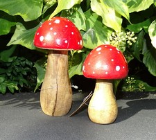 Deko-Pilz-Holz"Fliegenpilz"