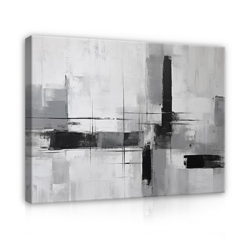Abstrakt schwarz grau - schwarz,