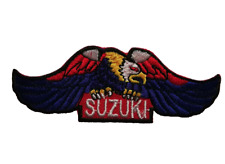 TOP Aufnäher Adler mit SUZUKI-Schriftzug, Patch Bügelbild Race Tuning Aufbügler