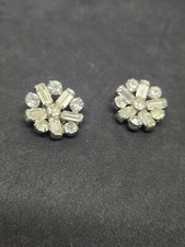 WEISS Vintage clear rhinestone