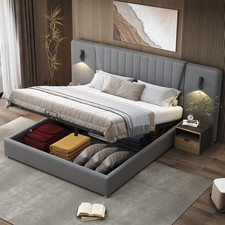 Polsterbett 180x200cm Grau