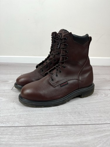Red wing braun leder - red,