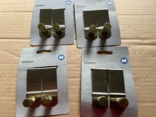 4 Packungen Türhaken Haken Klemmhaken 75x30mmt Edelstahllook / Aktion DV3KB7