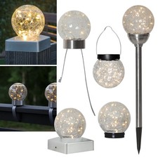 Edle LED Solar Kugel Leuchte