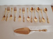 Hildesheimer Rose Kaffeebesteck 13 Teile Löffel Gabel Tortenheber