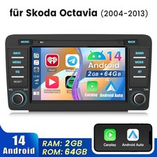 Für Skoda Octavia 2 2004-2013 Android 15 Autoradio GPS Carplay NaVI WIFI BT 64GB