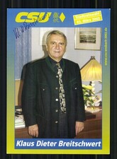 Klaus Dieter Breitschwert Autogrammkarte Original Signiert # BC 222856