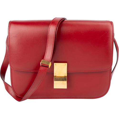 Celine red calfskin classic - celine,