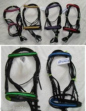 Minishettytrensenzaum Trense Mini Shetty schwarz verschiedene Designs DHLVersand