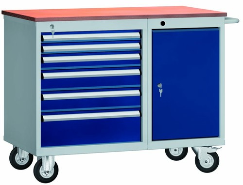 Werkbank fahrbar 1000 - mm, 6