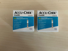 Aus Privatkauf: 2x Accu Chek Guide Teststr.-Packs (je 50 = 100); MHD 09.06.26