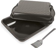 Dr.Oetker EXCLUSIVE XXL Bräter mit Deckel Emaille 42x34cm Bratform 4528