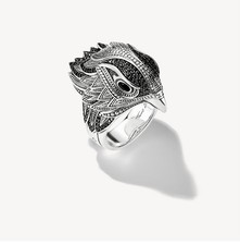 Thomas Sabo Falke Ring TR2066-641-11 Sterling Silver Ring, Größe 58 - Neu 