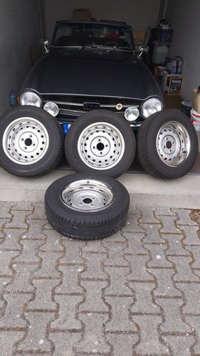 Triumph tr6 stahlfelgen in - ,