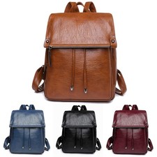 Damen Freizeitrucksack Rucksack Wasserdicht Leichtgewicht Leder Umhängetasche