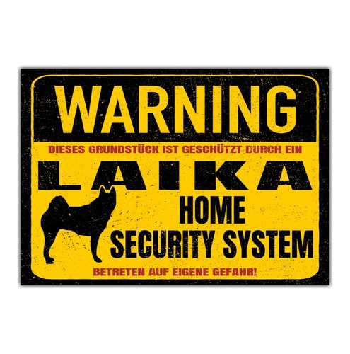Laika schild warning - warning, security