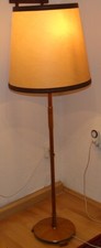 STEHLAMPE, Holz (Mahagoni)
