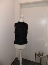 Bluse Samt Stehkragen S M 38