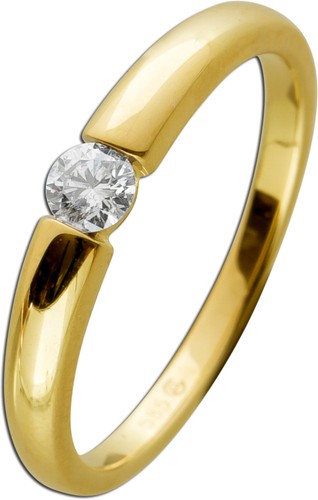 Spannring gelbgold 585 - spannring, 14