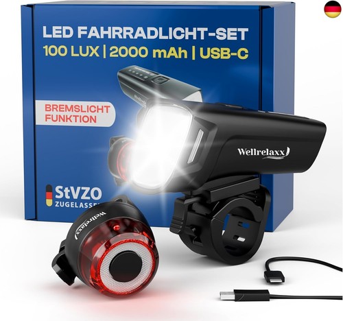 Led fahrradlicht set - led, usb