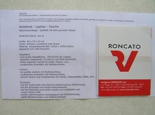 NOTEBOOKTASCHE, RONCATO, LUXUS QUALITÄT ITALIENISCHE MARKENWARE, TOPPREIS